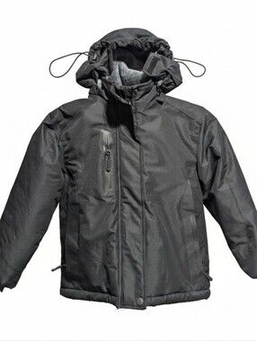Outdoor Life - Kids Black Winter/Rain Jacket with Hood (New Never Worn)